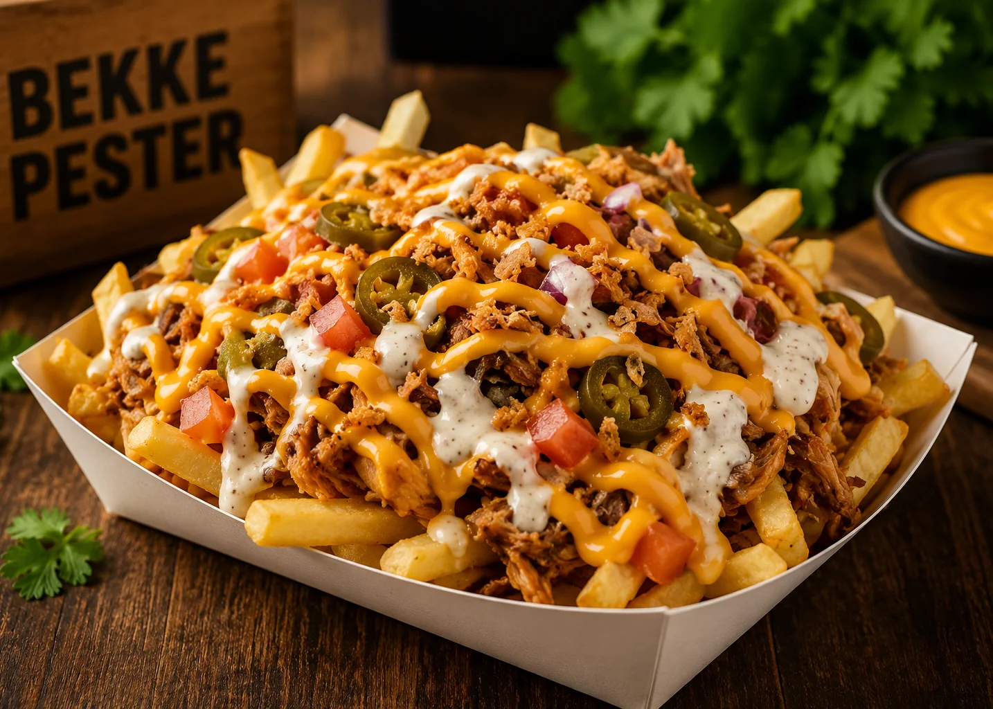 Loaded Fries Pulled Chicken