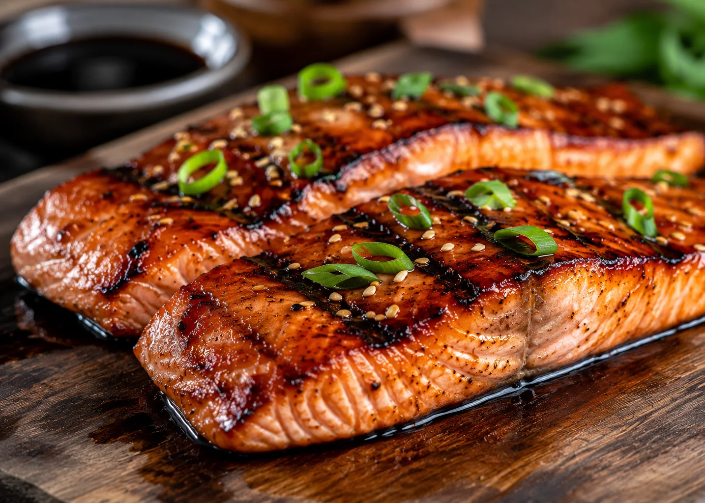 Zalm met ketjap